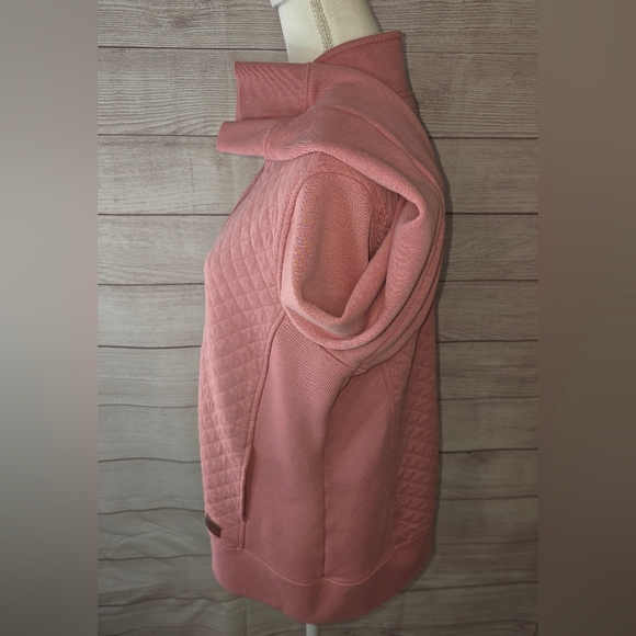 L.L. Bean Quilted Zip Up Sweatshirt Size XL Petite - Picture 2 of 5